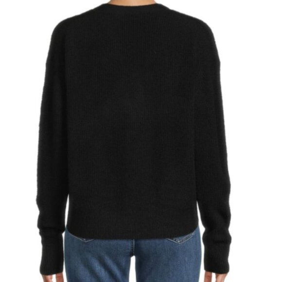 360 CASHMERE ​Cecile Cutout Cashmere Cardigan Black , Sz.M - Picture 2 of 11